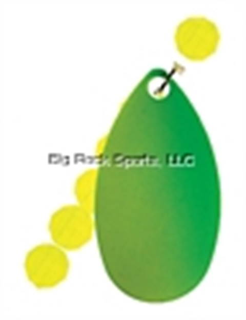 Picture of Lindy Old Guide's Secret 2 Hook Drift Rig, 36" Legnth, #4 & #6 Gold Hooks, #4 Indiana Blade, 6Mm Beads, Chartreuse/Glow