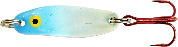 Picture of Lindy Quiver Spoon, 1/16 Oz, Blue Glow/Chrome