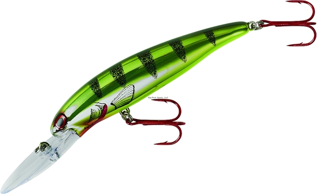 Picture of Lindy Rally Fish Crankbait, 3 1/2", 3/8 Oz, Chartreuse Perch