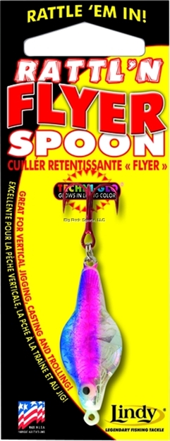 Picture of Lindy Rattl'n Flyer Spoon 1/8 Techni-Glo Rainbow