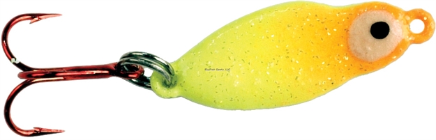 Picture of Lindy TG Frostee Jigging Spoon 1/16Oz Chartreuse/Orange 1Cd