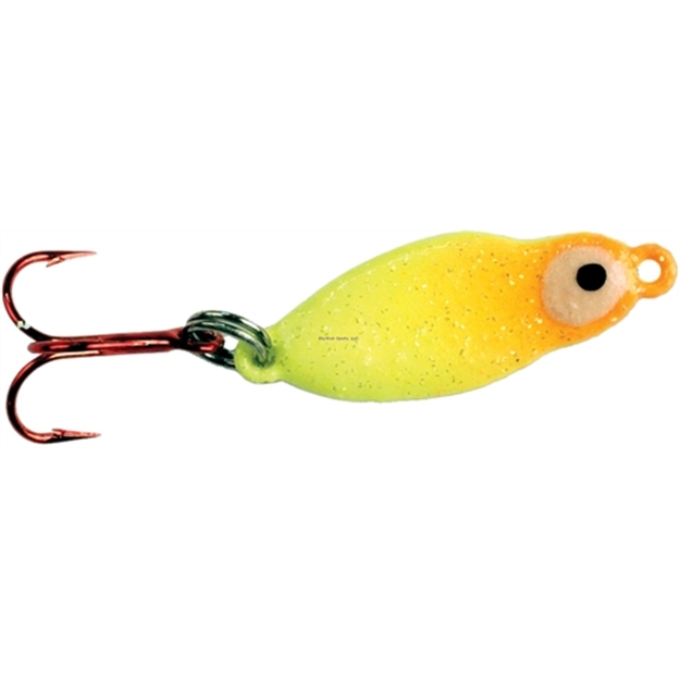Picture of Lindy TG Frostee Jigging Spoon 3/16Oz Chartreuse/Orange 1Cd