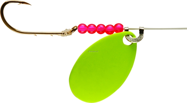 Picture of Little Joe Walleye Spinner Chartreuse 6/Strip Card