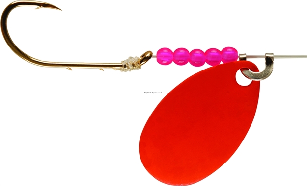 Picture of Little Joe Walleye Spinner Flo Red Strip CD