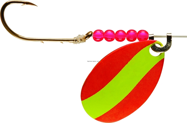 Picture of Little Joe Walleye Spinner Orange/Yellow Strip CD