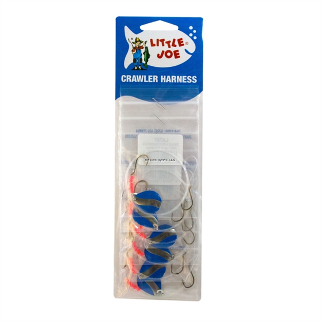 Picture of Little Joe Crawler Harness Blu/Chrm 6/Cd