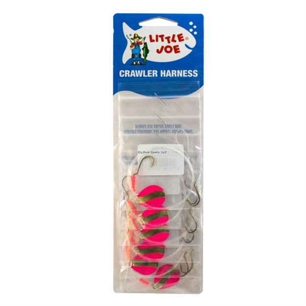 Picture of Little Joe Crawler Harness Pnk/Gld 6/Cd
