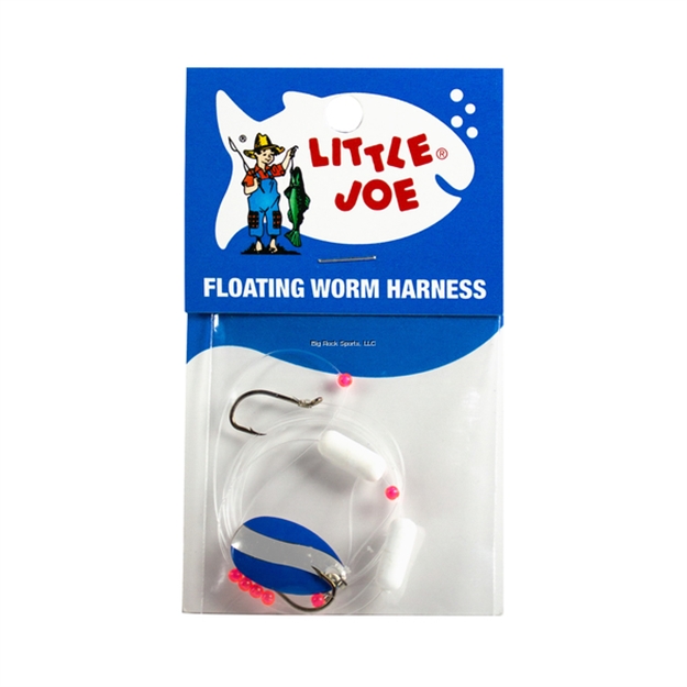 Picture of Little Joe Fl.Worm Harness-Blu/Chrm