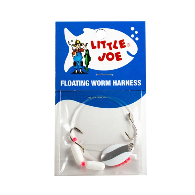 Picture of Little Joe Fl.Worm Harness-Wht/Chrm