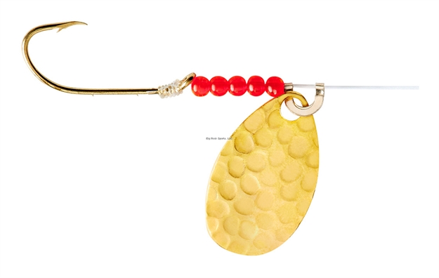 Picture of Little Joe Red Devil Spinner, #3 Indiana, Hammered Gold, #4 Hook