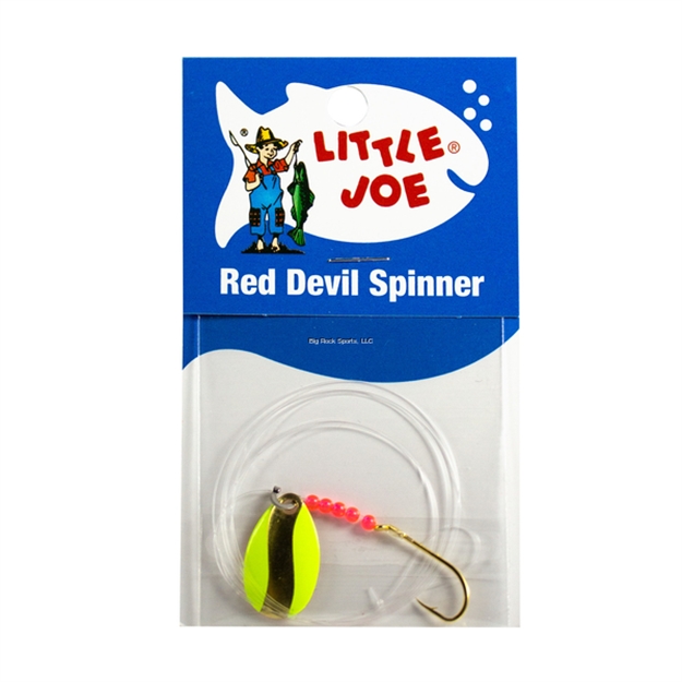 Picture of Little Joe Red Devil Spoon-#3 Ind Chrt/Gld