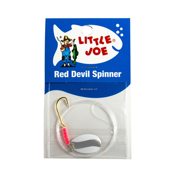 Picture of Little Joe Red Devil Spoon-#3 Ind Wht/Chrm