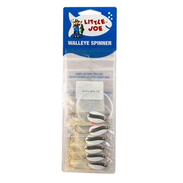 Picture of Little Joe Walleye Spinner-Wht/Chrm 6/Cd