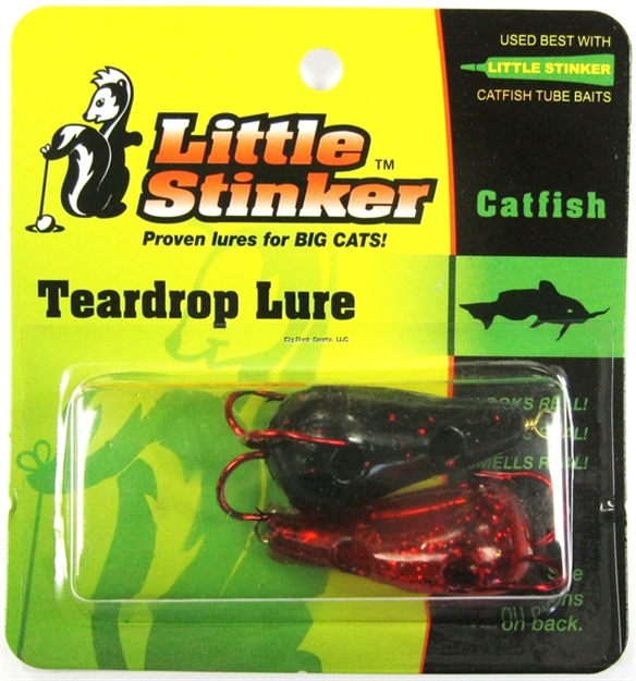 Picture of Little Stinker Kat Lure Large Glitter Black/Red 2/Pk