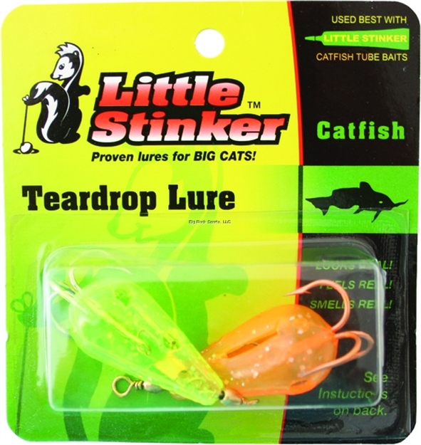 Picture of Little Stinker Kat Lure Large Glitter Chartreuse/Orange 2/Pk