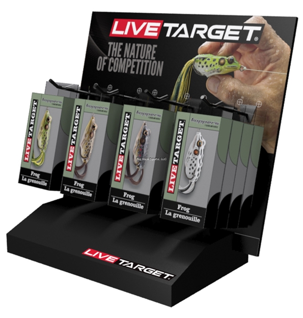 Picture of Livetarget 16 PC Hollow Body Frog Asstmnt W / Counter Top Display, 4 Ea. OF 4 OF Top Colors , 8 EA  1/4 OZ And 8 EA 5/8 OZ