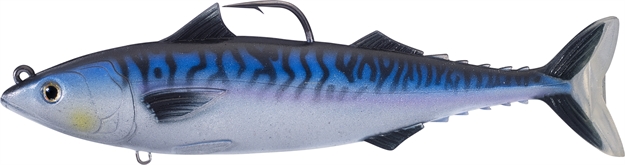 Picture of Livetarget Atlantic Mackerel Swimbait (Oscillator Tail), 6 IN 1 3/8 Oz, Silver/Blue