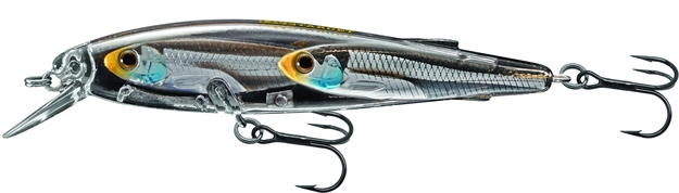 Picture of Livetarget Baitball Emerald Shiner Jerkbait, 3 1/2", 5/16 Oz, Silver & Black, Suspending