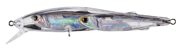 Picture of Livetarget Baitball Glass Minnow Jerkbait, Freshwater, 4 1/4", 1/2 Oz, Silver & Smoke, Suspending