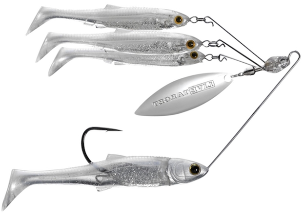 Picture of Livetarget Baitball Spinner Rig, Medium, 4/0 Hook, 1/2 Oz, Pearl White/Silver