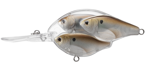 Picture of Livetarget Baitball Threadfin Shad Medium Dive Crankbait, 2 1/2", 5/8 Oz, Pearl & Bronze, Floating