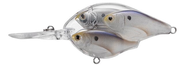 Picture of Livetarget Baitball Threadfin Shad Medium Dive Crankbait, 2 1/2", 5/8 Oz, Pearl & Grey, Floating