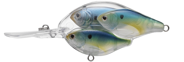 Picture of Livetarget Baitball Threadfin Shad Medium Dive Crankbait, 2 1/2", 5/8 Oz, Pearl/Blue/Chartreuse, Floating