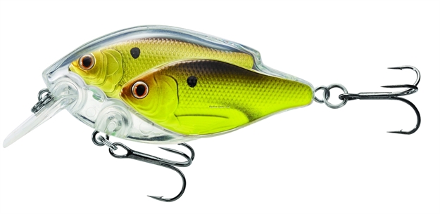 Picture of Livetarget Baitball Threadfin Shad Shallow Dive Squarebill Crankbait, 2 3/8", 1/2 Oz, Chartreuse & Black, Floating