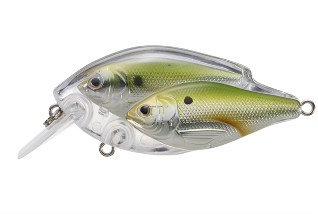 Picture of Livetarget Baitball Threadfin Shad Shallow Dive Squarebill Crankbait, 2 3/8", 1/2 Oz, Metallic & Green, Floating
