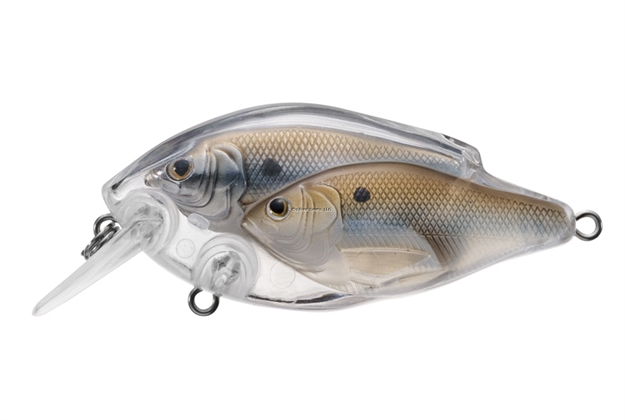 Picture of Livetarget Baitball Threadfin Shad Shallow Dive Squarebill Crankbait, 2 3/8", 1/2 Oz, Pearl & Bronze, Floating
