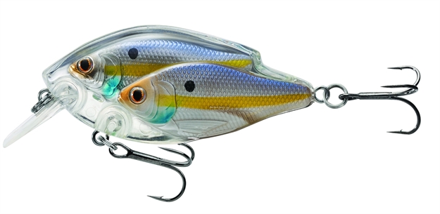 Picture of Livetarget Baitball Threadfin Shad Shallow Dive Squarebill Crankbait, 2 3/8", 1/2 Oz, Pearl & Violet Shad, Floating