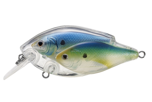 Picture of Livetarget Baitball Threadfin Shad Shallow Dive Squarebill Crankbait, 2 3/8", 1/2 Oz, Pearl/Blue/Chartreuse, Floating