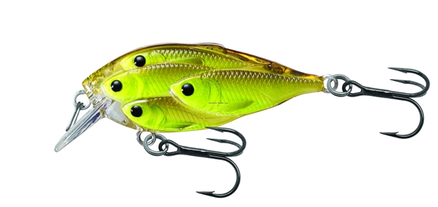 Picture of Livetarget Baitball Yearling Crankbait, 1 7/8", #6 Hooks, 1/4 Oz, Chartreuse/Black, Floating