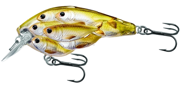 Picture of Livetarget Baitball Yearling Crankbait, 2 3/8", #4 Hooks, 1/2 Oz, Pearl/Olive Shad, Floating