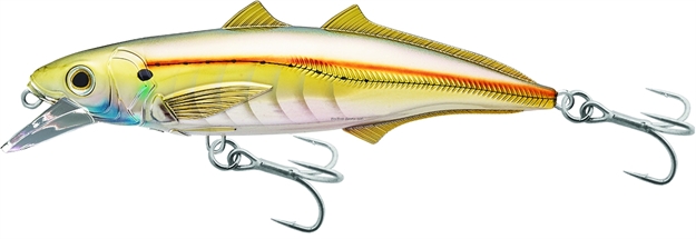Picture of Livetarget Cigar Minnow Shallow Dive Crankbait, 2'-4', 4 1/2", 7/8 Oz, Pearl & Gold, Floating