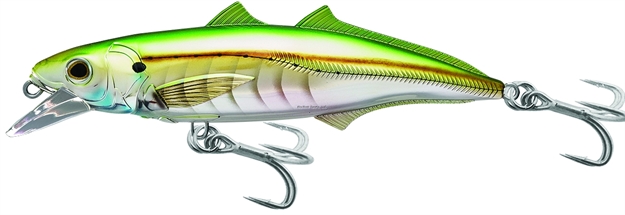 Picture of Livetarget Cigar Minnow Shallow Dive Crankbait, 2'-4', 4 1/2", 7/8 Oz, Pearl & Green, Floating