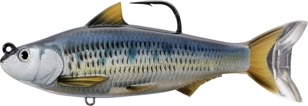 Picture of Livetarget Common Shiner Swimbait, 5", 8/0 Hook, 1 1/3 Oz, Silver/Blue, Medium Slow Sinking