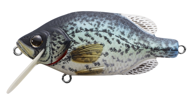 Picture of Livetarget Crappie Flat-Side Shallow Dive Crankbait, 4'-5', 2 1/2", #4 Hooks, 3/8 Oz, Natural/Matte, Floating