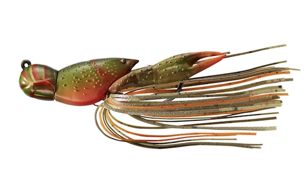Picture of Livetarget Crawfish - Hollow Body Jig 1 3/4In 1/2 Oz, Olive/Orange