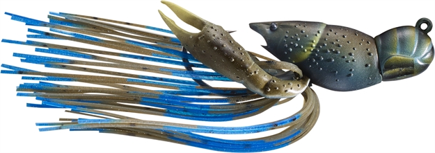 Picture of Livetarget Crawfish - Hollow Body Jig 2 IN 3/4 Oz, Mud/Blue