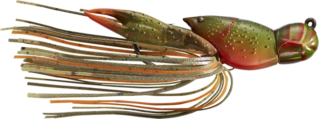 Picture of Livetarget Crawfish - Hollow Body Jig 2 IN 3/4 Oz, Olive/Orange