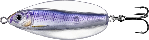 Picture of Livetarget Erratic Shiner- Casting Spoon, 2 1/3", 1/2Oz, Silver/Violet