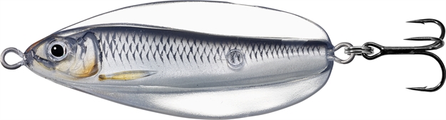 Picture of Livetarget Erratic Shiner- Casting Spoon, 2 1/4", 3/8Oz, Silver/Black