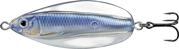 Picture of Livetarget Erratic Shiner- Casting Spoon, 2 1/4", 3/8Oz, Silver/Blue