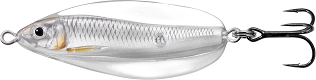 Picture of Livetarget Erratic Shiner- Casting Spoon, 2 1/4", 3/8Oz, Silver/Pearl