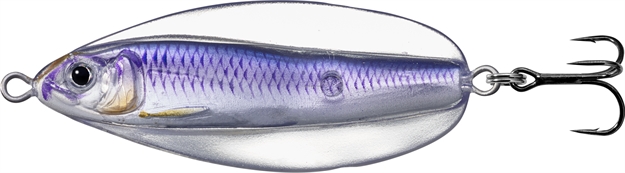 Picture of Livetarget Erratic Shiner- Casting Spoon, 2 1/4", 3/8Oz, Silver/Violet