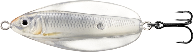 Picture of Livetarget Erratic Shiner- Casting Spoon, 2 3/4", 3/4Oz, Glow/Pearl