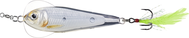 Picture of Livetarget Flutter Shad- Jigging Spoon, 1 3/4", 3/8Oz, Glow/Pearl