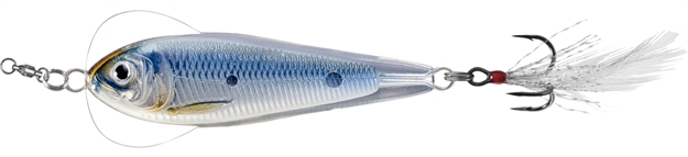 Picture of Livetarget Flutter Shad- Jigging Spoon, 1 3/4", 3/8Oz, Silver/Blue
