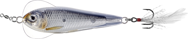 Picture of Livetarget Flutter Shad- Jigging Spoon, 2 1/2", 3/4Oz, Silver/Black